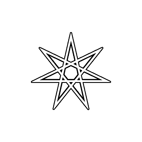 The otherkin symbol, depicted as a seven-pointed star.