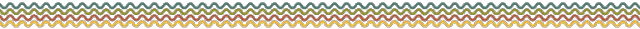A green, light green, red and yellow wavy line divider, with four waves.